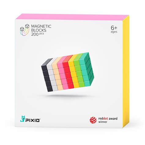 Pixio 200 Magnetic Blocks In 8 Colors For 6 Free Shipping On Orders