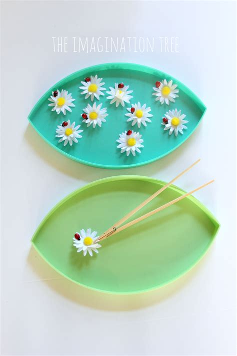 Counting Flowers Fine Motor Skills Activity The Imagination Tree