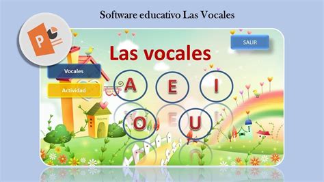 Este es el juguete preescolar perfecto para bebés. Software educativo Las Vocales - PowerPoint | Software educativo, Libros sobre educacion, Vocal e