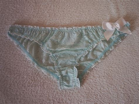 pretty bow mint green super soft lace bikini brief panties frilly knickers 50 ebay