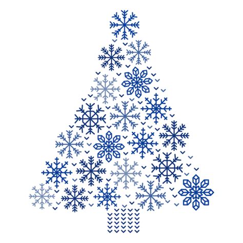 Christmas Tree Snowflakes Transparent Png And Svg Vector File
