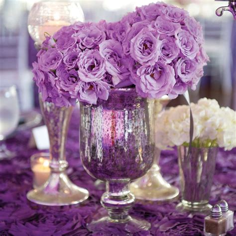 Purple Wedding Table Decorations Romantic Decoration