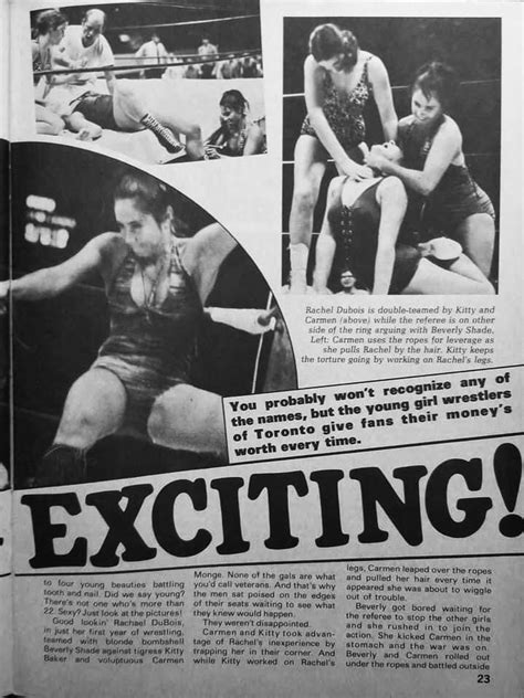 Inside Wrestling Magazine May 1972 Womens Wrestling Double Team Toronto Girls