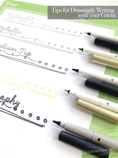 Tips For Drawing And Writing With Your Cricut Machine Cricut Cricut