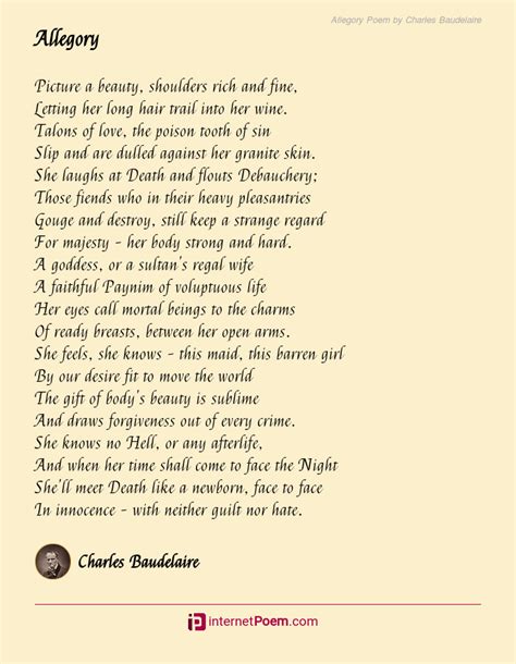 Allegory Poem by Charles Baudelaire
