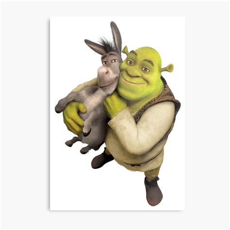 Shrek And Donkey Metal Print By Wasabi67 Redbubble