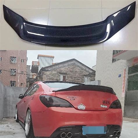 For Hyundai Genesis Coupe Spoiler 2009 10 11 12 Year Glossy Carbon