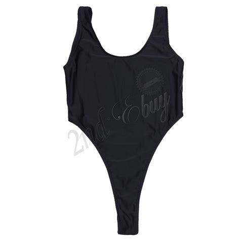 women s one piece swimsuit bikini swimwear monokini yoga leotard thong bodysuit ebay
