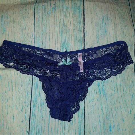 Charlotte Russe Intimates And Sleepwear Wish Whim Dark Blue Lace Thong Panties Xl Poshmark