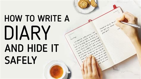 How To Write Hide A Diary Youtube