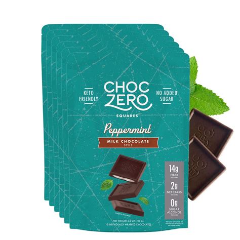 Choc Zero Sugar Free Milk Chocolate Peppermint Patties Gluten Free Mint Patty