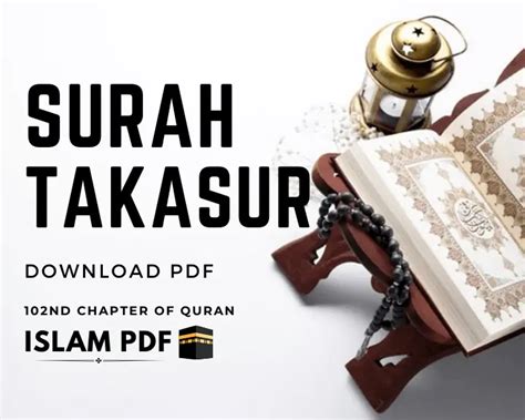 Surah Takasur Pdf Read Online 5 Benefits Quick Review