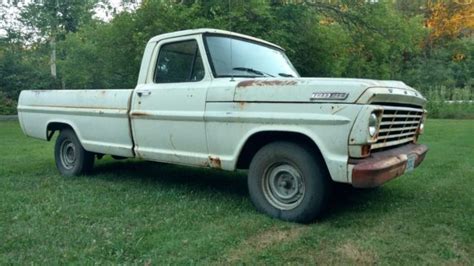 1967 Ford F100 Pickup 3 Speed Manual On The Tree Inline 6 Good Patina