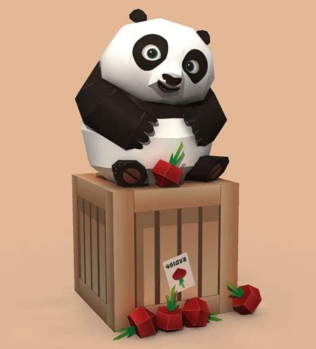 Kung Fu Panda Papercraft Model Paperox Free Papercr Vrogue Co