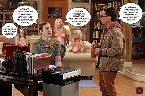 Post Amy Fowler Bernadette Wolowitz Fakes Jim Parsons Johnny Galecki Kaley Cuoco