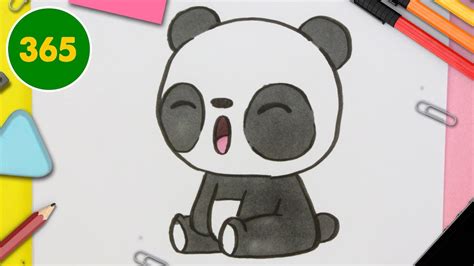 Comment Dessiner Panda Kawaii Étape Par Étape Dessins Kawaii Facile
