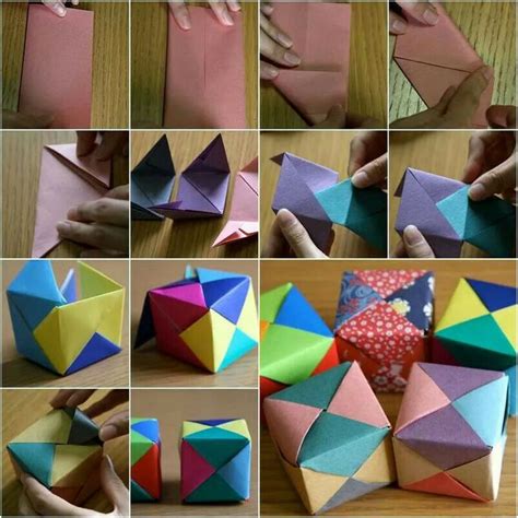 Origami Cubes Cube Origami Pliage Origami Origami