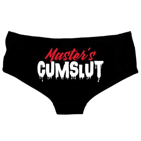 Master S Cum Slut Knickers Panties Camisole Set Facial Etsy