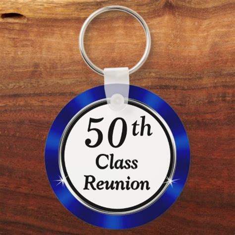 Personalized Party Favors For 50th Class Reunion Keychain Zazzle