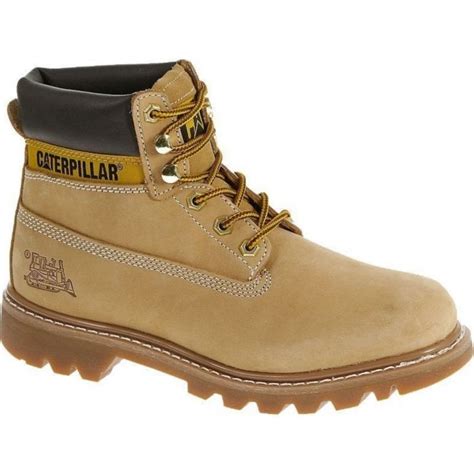 Caterpillar Colorado Mens Honey Tan Suede Leather Upper Lace Up Ankle Boots
