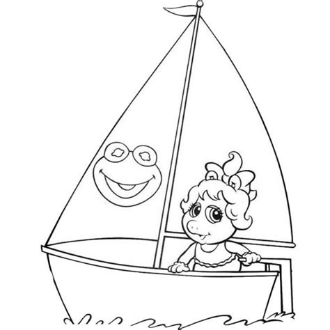 Muppet Babies Miss Piggy Coloring Pages