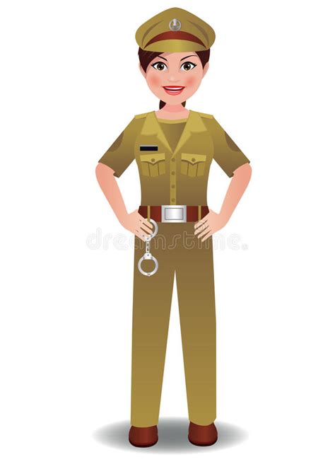 This text is displayed in the result list of search engines. Woman_Police_Indian stock illustration. Illustration of ...