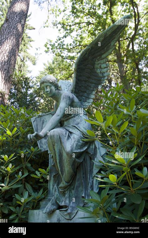 Guardian Angel Statue At Old Cemetery More Than 100 Years Old Copyright
