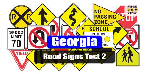 Georgia Permit Practice Test Questions Road Signs 2