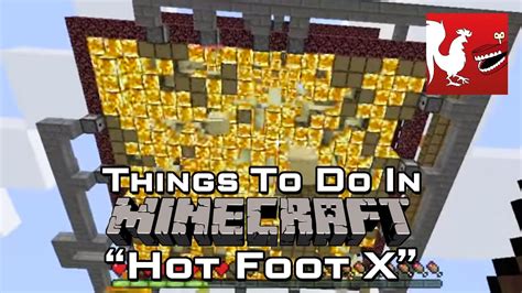 Things To Do In Minecraft Hot Foot X Rooster Teeth Youtube