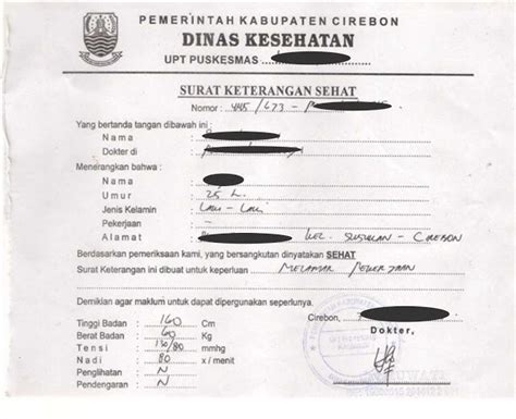 Detail Cara Membuat Surat Keterangan Sehat Di Puskesmas Koleksi Nomer 6