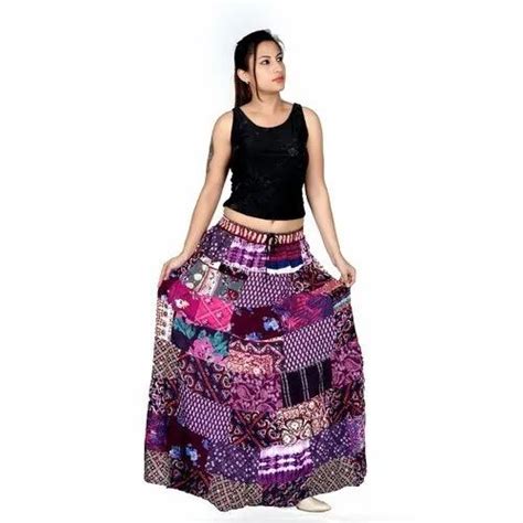 Ladies Fancy Printed Long Skirts At Rs 140piece Long Skirts For