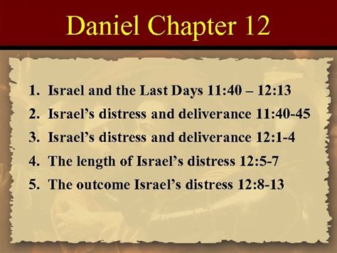 Biblestudyresourcecenter Com Chapter 12 Daniel Introduction 1