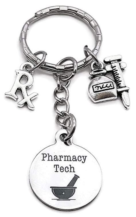 Pharmacy Tech Keychain Pharmacy Technician Keychain Pharmacist