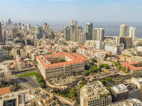Aerial View Of Beirut Lebanon City Of Beirut Beirut Cityscape Grand