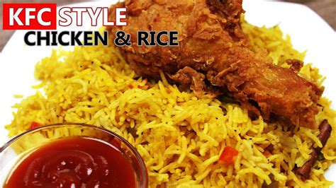 Kfc Style Chicken And Rice Recipe Homemade Youtube