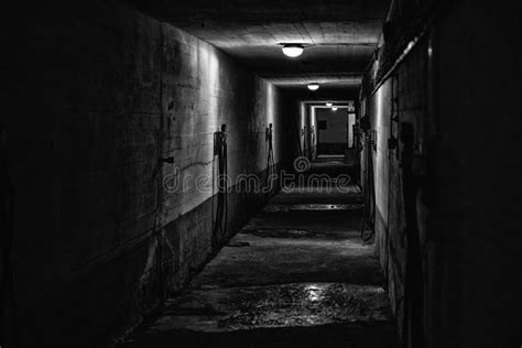 Scary Dark Tunnel Stock Photo Image Of Empty White 114845116