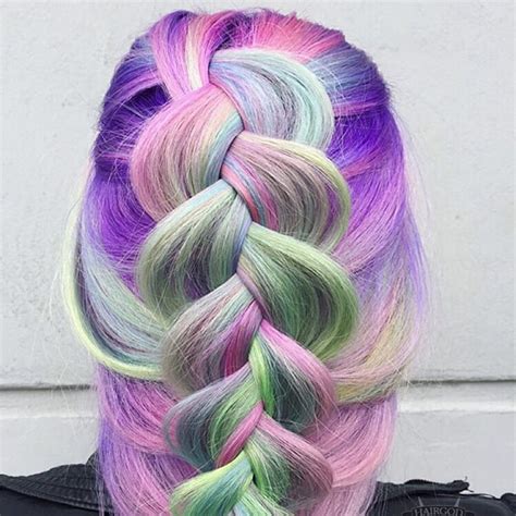 Unicorn Hair Color Trend Colorful Hair Color Trends Teen Vogue