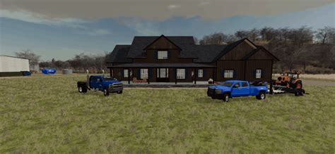 Emr Farmhouse Retexture Fs19 Farming Simulator 19 Buildings Mod