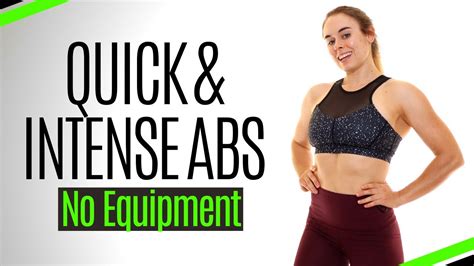 Quick And Intense Abs And Core Workout Routine No Equipment Workout Youtube