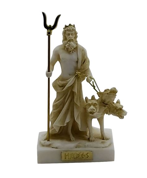 Hades Pluto God Of Underworld And Cerberus Cast Marble Statue Sculpture 9