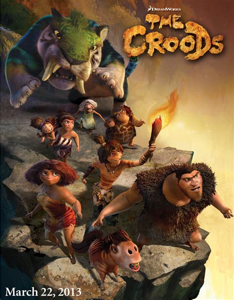 Poster Art For Dreamworks Cgi Animated Movie The Croods — Geektyrant