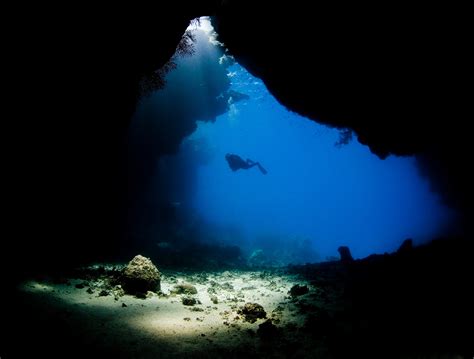 48 Underwater Cave Wallpaper