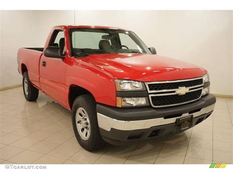 2006 Victory Red Chevrolet Silverado 1500 Work Truck Regular Cab 4x4