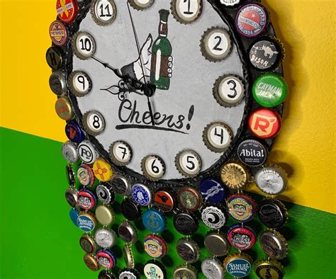 Bottle Cap Clock 9 Steps With Pictures Instructables