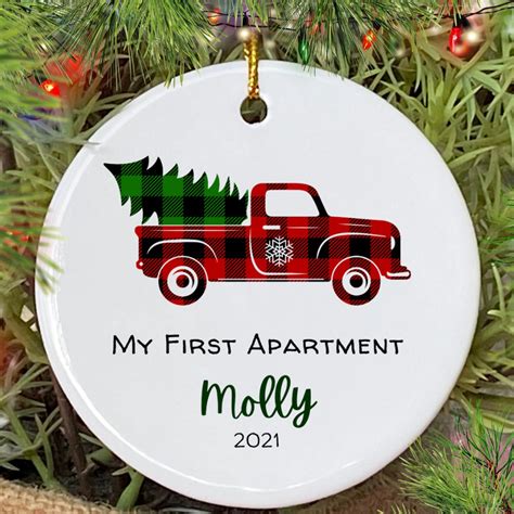 My First Apartment Ornament Personalized First Apartment Housewarming