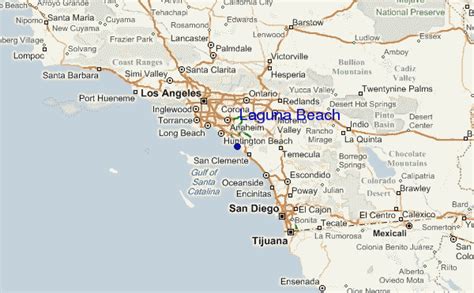California Map Laguna Beach