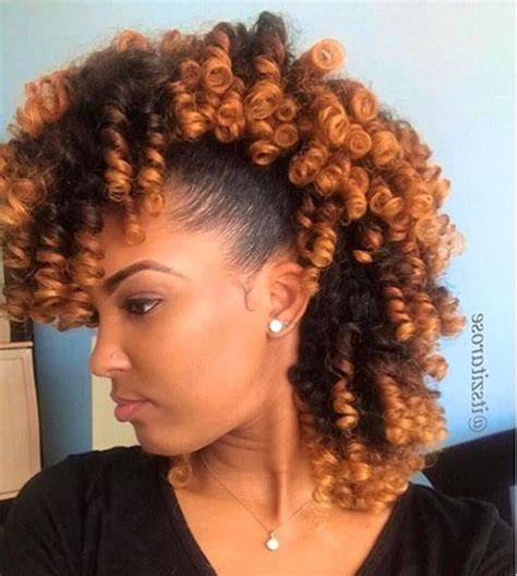 2022 Latest Natural Curls Mohawk Hairstyles