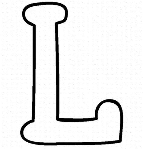 Letter L Easy Abc Coloring Pages