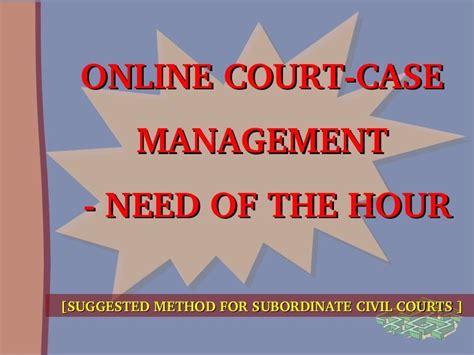 Online Court Casemanagement