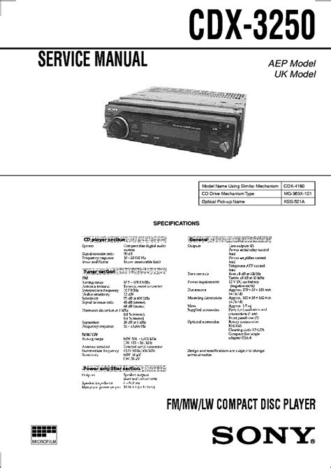 Sony Cdx Gt51w Car Stereo Wiring Diagram